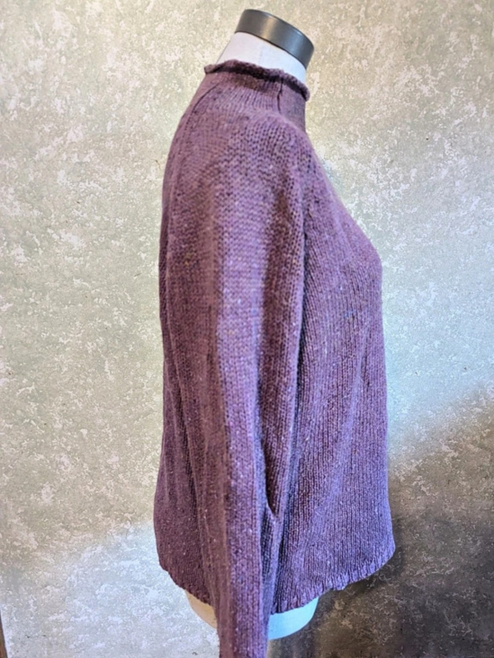 GH Bass Purple Knit Sweater XL